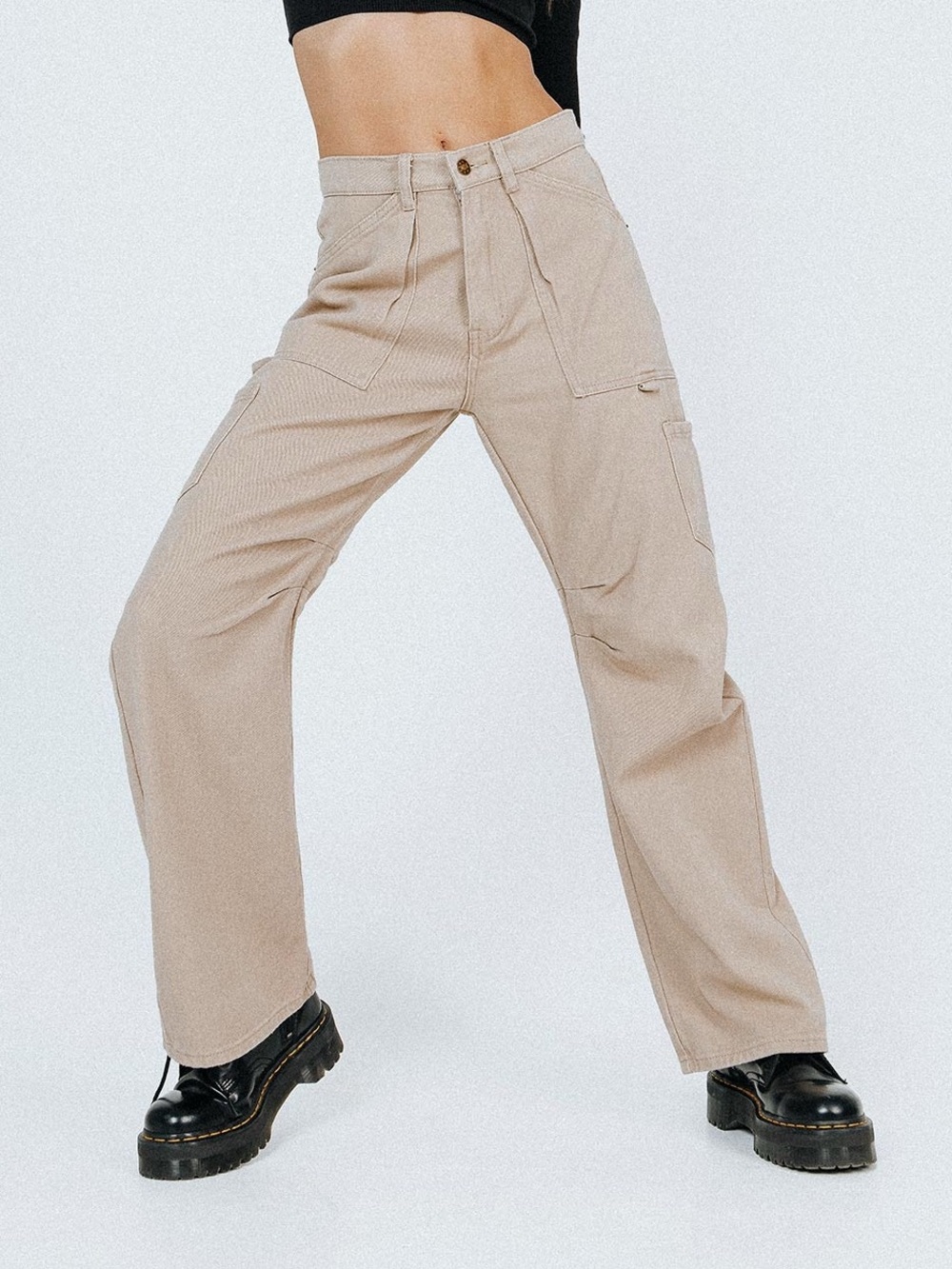 Princess Polly Beige Cargo Pants